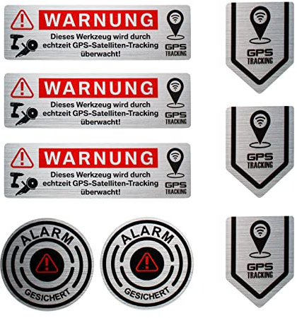 BIKE-label Alarm edle Aufkleber für Werkzeug Anti Diebstahl GPS Sticker X900271