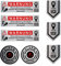 BIKE-label Alarm edle Aufkleber für Werkzeug Anti Diebstahl GPS Sticker X900271