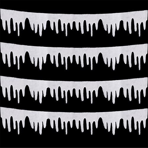 AOVNA Eiszapfen-Girlande für Weihnachtsdekoration, 36 x 120 cm, 4 Stück