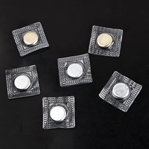 Anseom 10 Paar Unsichtbare Magnetverschluss, Hidden Sew Magnetverschluss Magnetische Knopf Druckknöpfe PVC Verstecktem Geldbörse Verschluss für Handtaschen Kleidung Lederhandwerk
