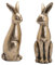 Goldener Osterhase aus Keramik 33 cm Edler Osterhase Osterdeko Deko Hase