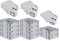 PROREGAL SuperSparSet 10x Eurobox NextGen Grip mit Scharnierdeckel und blauen Schiebeschnappverschlüssen, HxBxT 12x30x40cm, 11 L, Grau, Griffe geschlossen, Eurobehälter, Transportbox