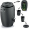 Poubelle à compost bio - Réservoir d'engrais pour la fabrication d'engrais avec robinet - 55 l - Noir anthracite - Composteur pour déchets biologiques