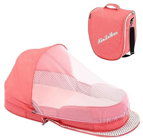 Tsuchiya Baby Reisebett | Klappbarer Stubenwagen Babyliege | Faltbar Babybett Babyzelt Mit Matratze | Portable Reisebettzelt