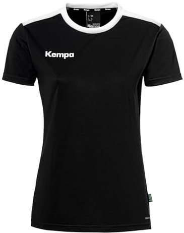 Kempa Damen Emotion 27 T-Shirt, Schwarz/Weiß, XL EU