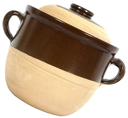 FUNOMOCYA Set di Pentola per Stufato in Terracotta Pentole per Casseruola E Hot Pot Adatto per Fornello Domestico Utensili da Cucina Multifunzionali Resistente E Antiaderente