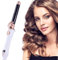XINYUNXIN Curling Iron with Long Wand, Rotating Automatic Curling Iron, 13-Speed Temperature Adjustable, 30 Seconds Instant Heating, 1H Automatic Shut-Off, Anti-Scald, 110-240V Dual Voltage (D)