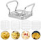 Nikou Coupe-Pommes de Terre, 5 en 1 en Acier Inoxydable, Coupe Frites Manuel, Coupe-Fruits, Déchiqueteuse, Hachoir, Outil pour Frites, Gadgets de Cuisine