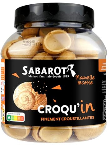 Sabarot - Croqu'in Escargots - Coquille à croquer - Pot 75g