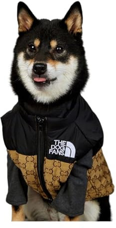 Hunde-Daunenjacke aus Polyester, gepolstert, warm und winddicht, für kleine und mittelgroße Haustiere, Größe S - 5XL (5XL)