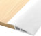 2M * 5cm Soglia di Dislivello Pavimento in PVC Autoadesiva, Profilo di Transizione Pavimento per Dislivello di 5-10mm, Listelli di Collegamento a Pavimento per Pavimenti Parquet Laminato (Bianco)