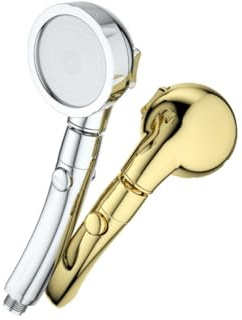 DOITOOL Cabezal de Ducha de Mano Ajustable 3 Modos, Diseño Giratorio 360°, Material Acero Inoxidable y Abs, Adecuado para Hotel y Uso Comercial
