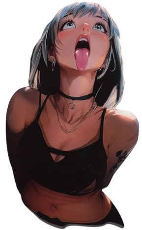 Tankpad Lackschutz 3D Anime Girl Aufkleber Cyan Senpai Fun Spruch X509654VA