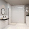 Paroi de douche retour pivotant mural 55cm en verre 6mm trempé anticalcaire AICA paroi de douche à l'italienne pivotante Hauteur 200cm