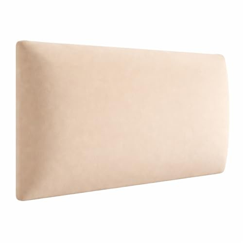 Angelo Wandpolster, 3D Wandpaneele Bett Wandkissen Beige, 90x40 cm | Polsterpaneele - Polster Paneele - Gepolstert Paneele Wand - Polster Paneele - Deckenpaneele - Rechteck