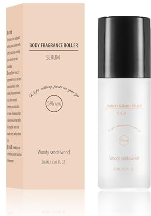 Fresh Natural Deo Roll-On, Duft-Roller für Achseln, Deoroller ohne Aluminium mit Holziges Sandelholz & Frisches Meersalz, Schwitzreduzierend & Porenfrel (30ml, Holziges Sandelholz)