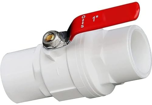 QICEHESE 1 Stück PVC-Kugelhahn mit Griff – 20–110 mm Innendurchmesser, 2-Wege-Schlupfenden, Wasserabsperrung, Durchflussregler(110mm)