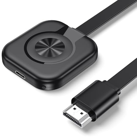 Wireless HDMI Adapter für TV,2.4G WiFi Display Adapter, Kompatibel mit Android/Windows/Laptop/Monitor.
