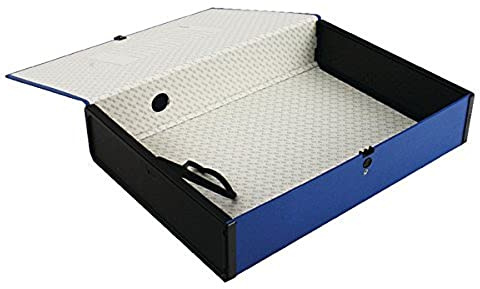 Q-Connect 75mm Box File Foolscap Blue (5 Pack)
