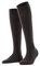 FALKE Damen Kniestrümpfe Softmerino W Kh Wolle Baumwolle lang einfarbig 1 Paar, Braun Dark Brown 5239, 41-42