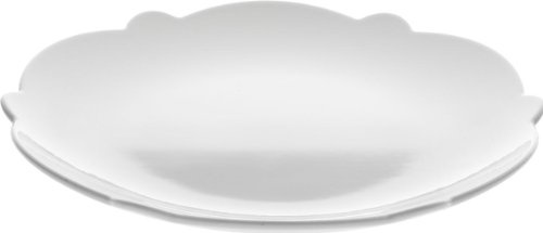 Alessi Dressed Porcelain Side Plate with Relief Decoration, White