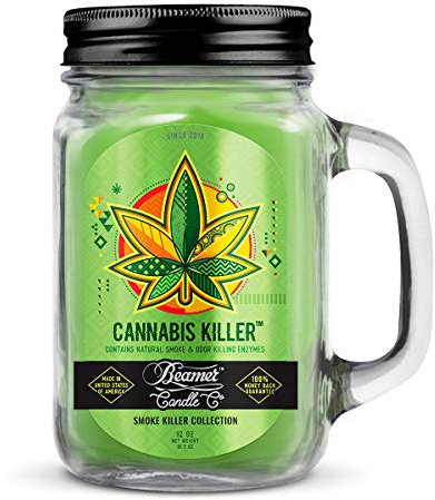 Beamer Candle & Co. Cannabis Killer, Duftkerze gegen Kannabisgeruch, in Einmachglas
