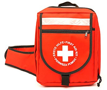 LEINAWERKE 23012 first aid emergency backpack without content, red, with contents DIN 13169 1 pc.