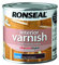Ronseal RSLIVSDM250, ad asciugatura rapida, 250 ml-Vernice per interni, colore: mogano scuro