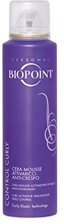 Biopoint Control Curly - Cera Mousse Spray Anticrespo, Definisce i Capelli Ricci, Fissaggio Medio Prolungato e Texture Leggera, Dona Brillantezza e Morbidezza, 150 ml