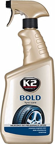 K2 | Reifenreiniger, Reinigen, Polieren, Schützen, Reifenpolitur, schöne schwarze Reifen, Pumpflasche 700ml