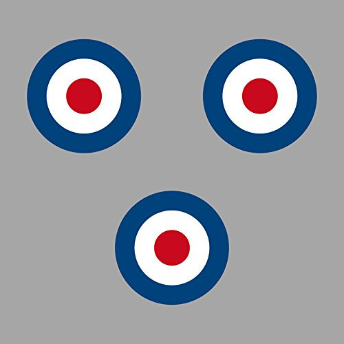 Aufkleber Sticker 3cm Target Mod UK GB England Roller Vespa Symbol Zeichen Auto Motorrad (3)