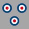 Aufkleber Sticker 3cm Target Mod UK GB England Roller Vespa Symbol Zeichen Auto Motorrad (3)
