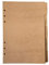Nachfüllpapier / Lose Blätter für 8,5 Zoll A5 6-Loch-Abdeckung Runder Ringansicht Binder Aktenordner (A5 Divider Horizontal Brown Paper Kraft Paper, 1 Package)