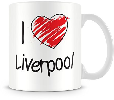 I Love Liverpool Personalised Mug - Add Photo - Customised Cup Gift