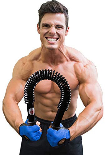 Biegehantel Königsfeder Fitnessgeräte für Arm, Brust, Unterarm Krafttraining Armtrainer Power Twister Fitness Training Spannfeder, Expander, Widerstandsfeder Power Twister,60KG