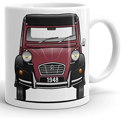 Flattwin Edition 2CV MUG - 2 CV Charleston Rouge