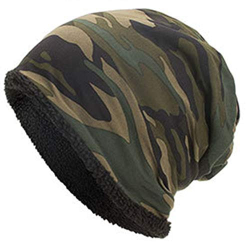 Cavestoff Herren Slouchy Beanie Unisex Winter Warm Baumwolle Camo Gestrickte Skimütze, FA0943527_GN-1544-2016048491, grün, 27*28cm