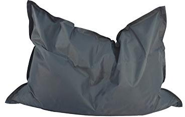 Kinzler Sitzsack Benni Indoor & Outdoor geeignet 100x140cm Sitzmöglichkeit Sitzkissen bunt schlicht Farbe anthrazit