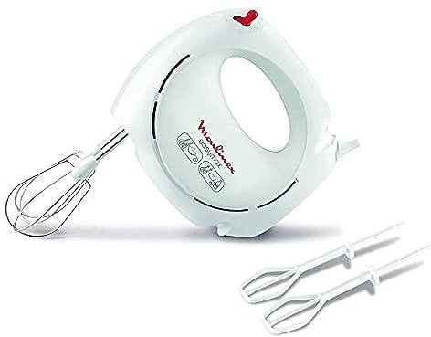 MOULINEX - Mixeur plongeant Easy Max | 200 W | 5 vitesses | Blanc | Plastique/acier inoxydable | HM250127
