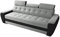 Robin Diana Sofa mit Schlaffunktion ohne Bettkasten 3 Verstellbare Kopfstützen Wohnzimmer-Sofa Schlafsofa Freistehende Couch Schlafcouch Wohnzimmermöbel