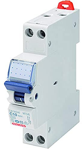 GEWISS - GW90027DY GW90027DY Interruttore Magnetotermico Compatto, Mtc 45, 1P+N Curva C 16A, 1 Modulo, 6 Pezzi