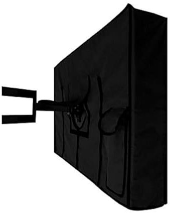 UCARE Outdoor TV Cover Waterproof UV Flat Screen Protection Cover for 22” to 75” TV Indoor Dust-proof Furniture Cover Fits Most Mounts and Brackets Black (65-70”)