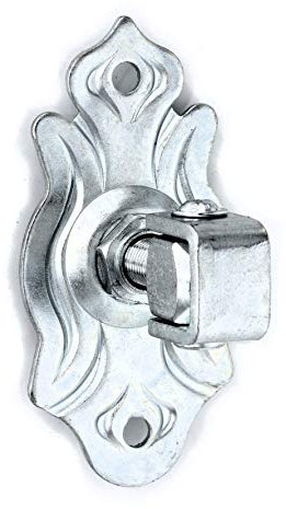 UHRIG Einstellbares Torband M16 mit Schmiedeeisen Anschraubplatte, verzinktes Schwerlast Scharnier für Gartentor