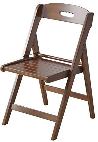 Folding Chairs Dicker Massivholz Klappstuhl Rückenlehne Bambus Einfacher Esszimmerstuhl Home Office Aufbewahrung Platzsparender Stuhl