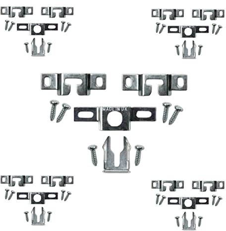 Anti Theft Security Picture Hangers Kit Spring Lock Quick Release Tool Picture Hooks Security Hardware Kit for Wooden Polymer Picture Photo Frames Kit B Pack of 10