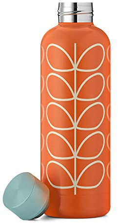 Orla Kiely Stainless Steel Water Bottle Hot/Cold Linear Stem 500ml Capacity