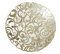 BRANDANI - Coppetta Ciotola Piatto Filo d'oro 32 cm Vetro 52730
