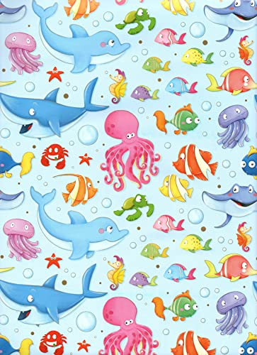 ARKRAFT Geschenkpapier Set 3 Blatt XXL 90 x 65 cm Kunststofffreie Verpackung Papier FSC (18-9257)