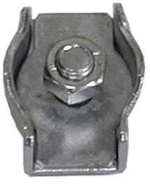 Sujetacables plano simple m-4 inox caja 10 unid.