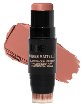 NUDESTIX Nudies Matte Lux Blur Blush Stick Juicy Melons – Creme-zu-Puder Rouge – Matt, Soft-Focus Effekt, Langanhaltend – Für Wangen, Augen & Lippen 7g